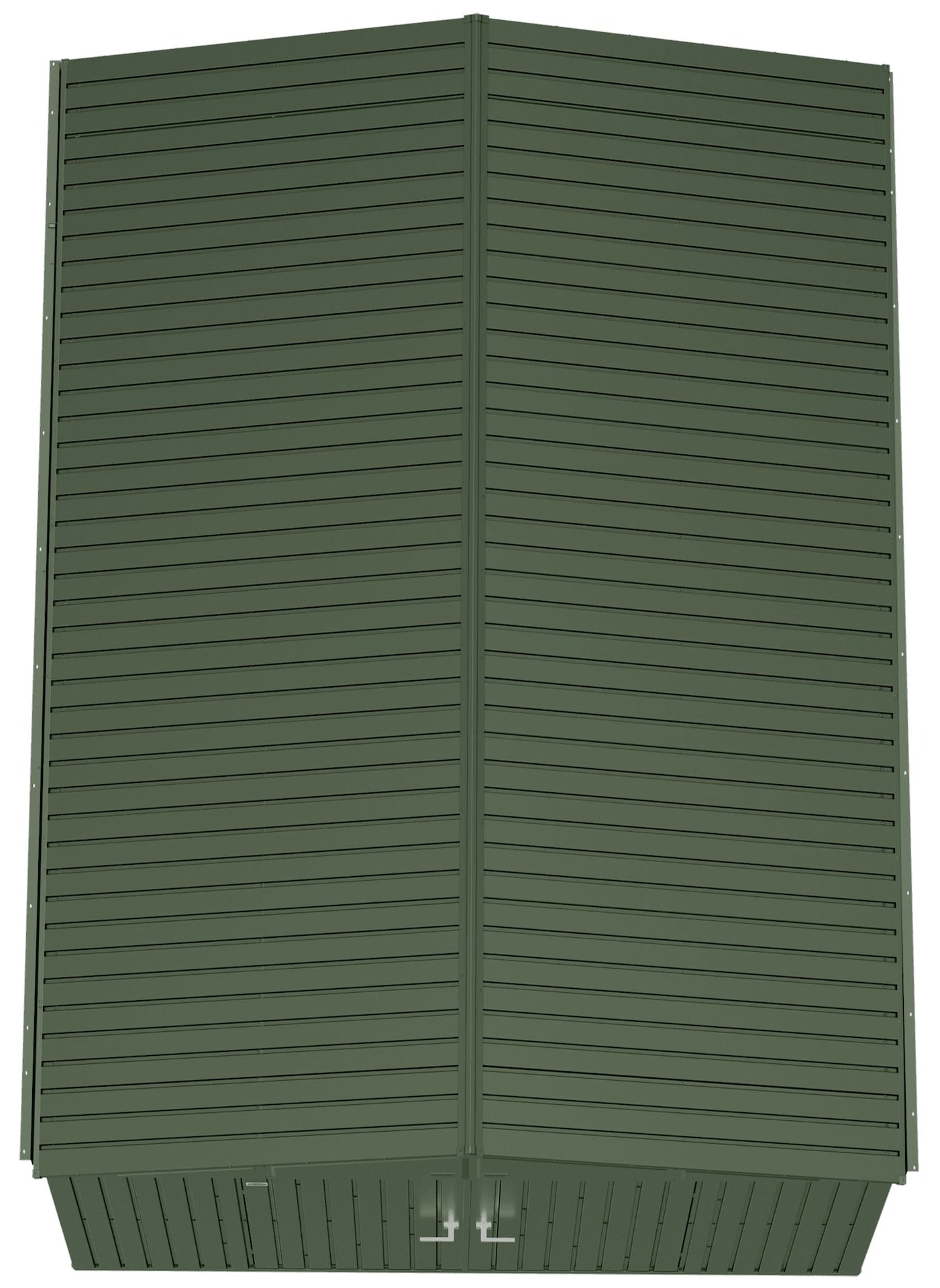 10x14-ft Green Corrosion-Resistant Lawn Care Storage Shed K2V1 - product image 3