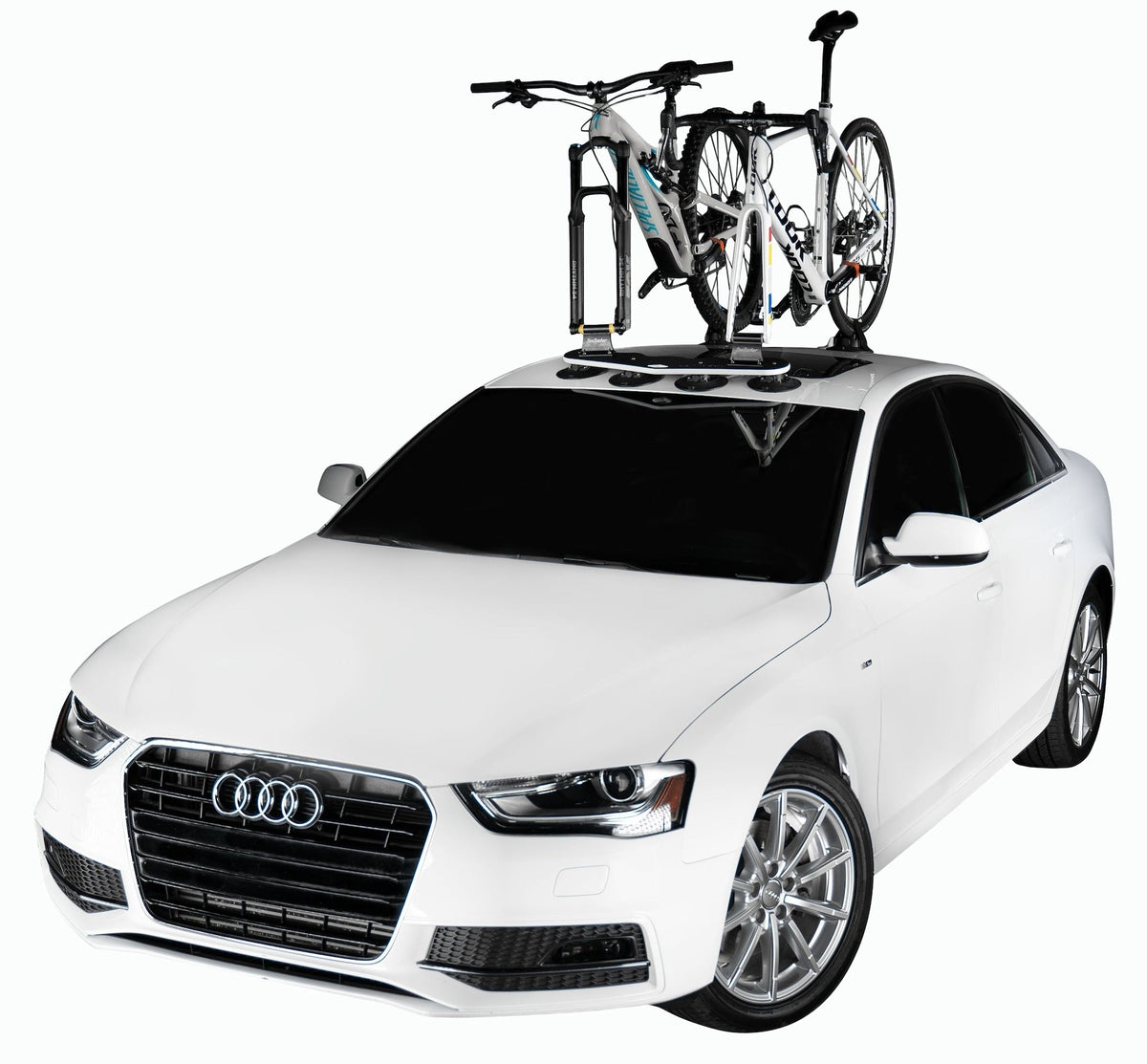 Mini Bomber MAX 2-Bike Fork-Mount Bike Carrier/Rack with HUSKE Plugs, Black F5D3 - product image 2