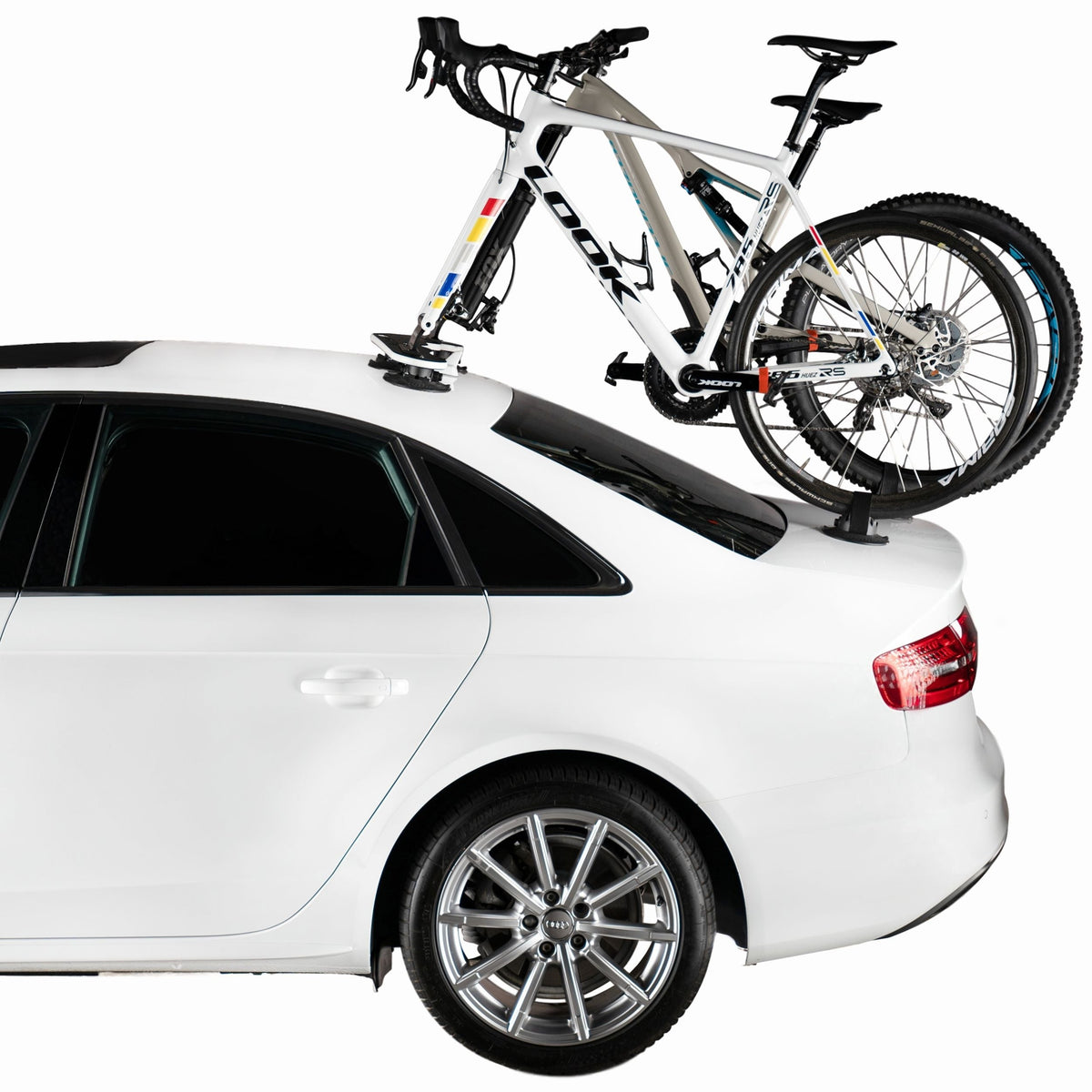 Mini Bomber MAX 2-Bike Fork-Mount Bike Carrier/Rack with HUSKE Plugs, Black F5D3 - product image 4