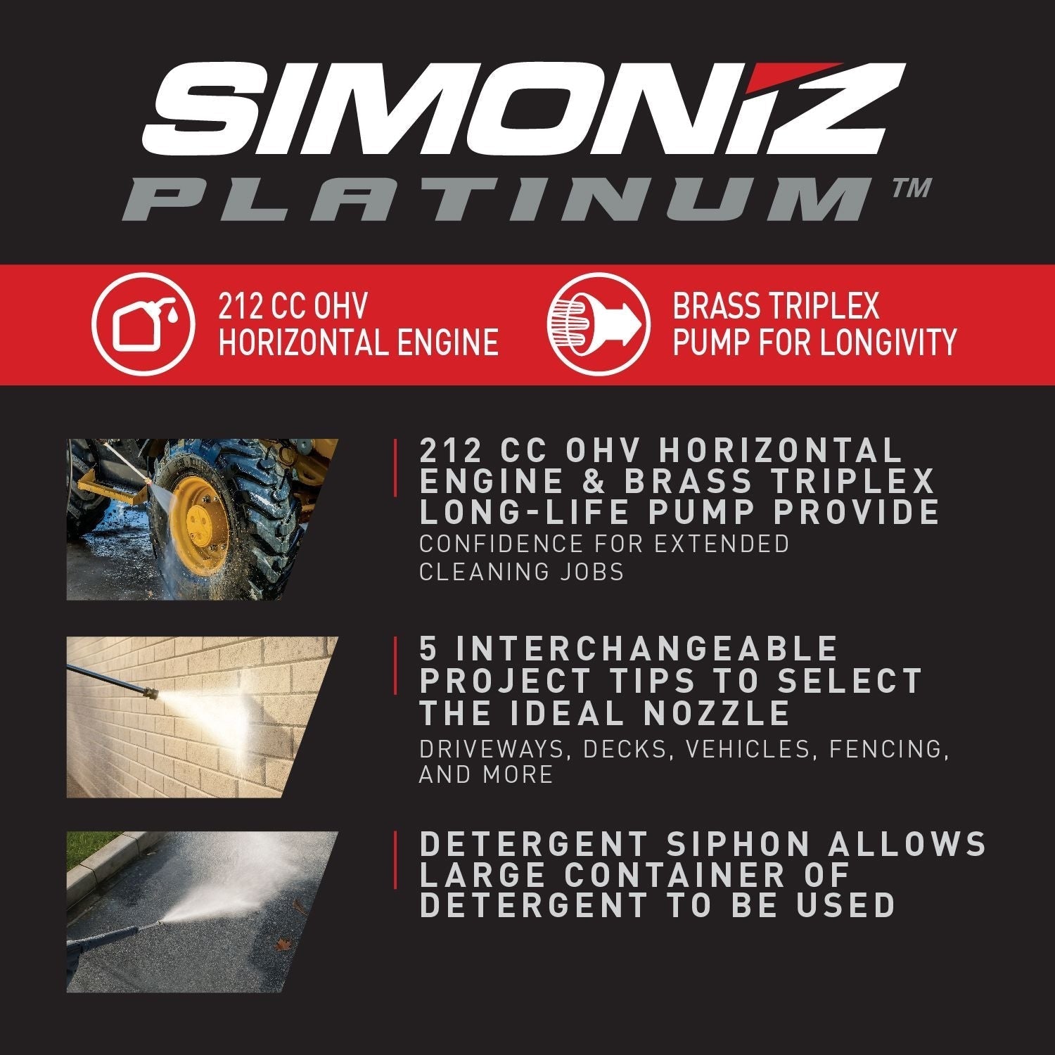 Platinum 3600 PSI Gas Pressure Washer S7J5 - product image 3