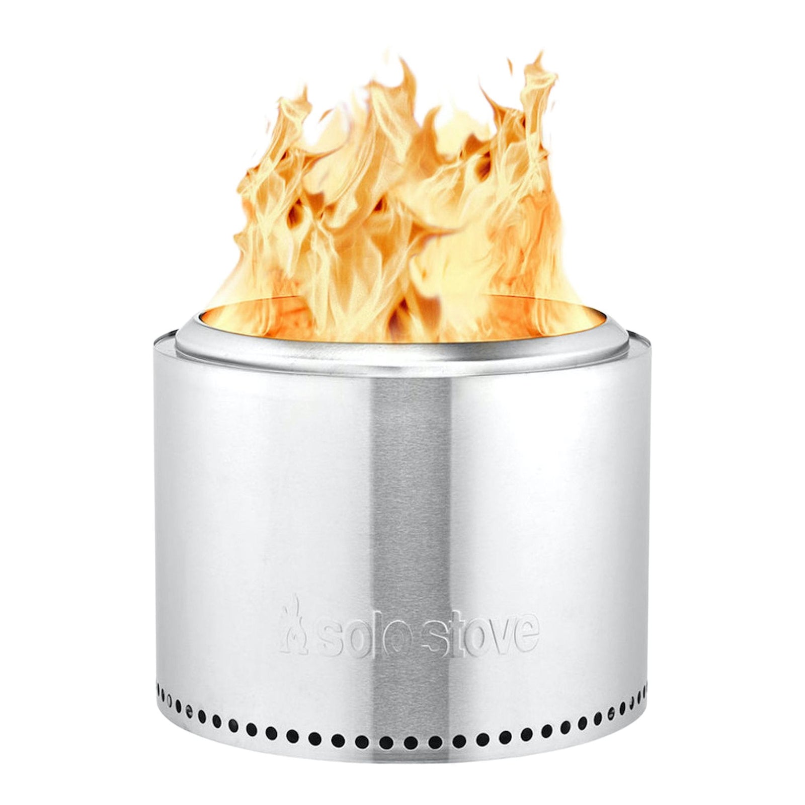 Stove Stainless Steel Smokeless Bonfire Fire Pit with Removable Ash Pan, 19.5 x 14-in E9D1 - product image 1