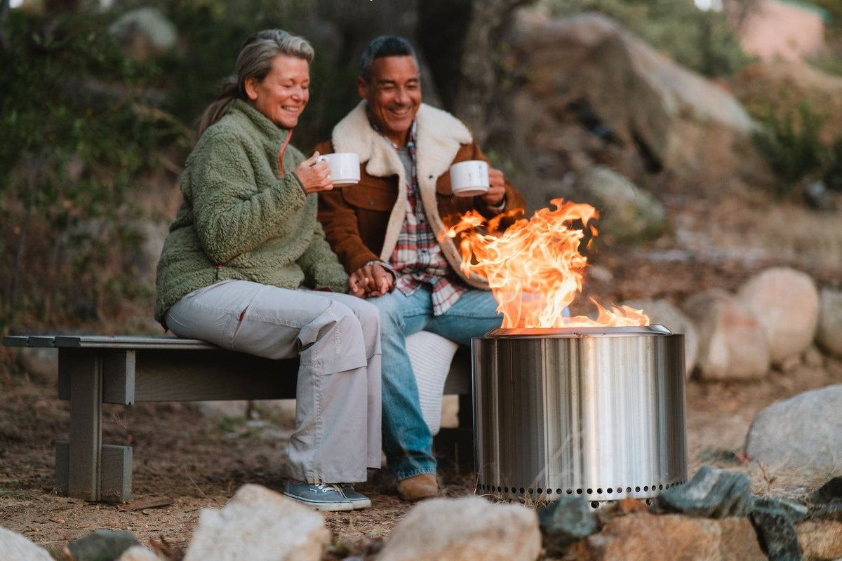 Stove Stainless Steel Smokeless Bonfire Fire Pit with Removable Ash Pan, 19.5 x 14-in E9D1 - product image 6