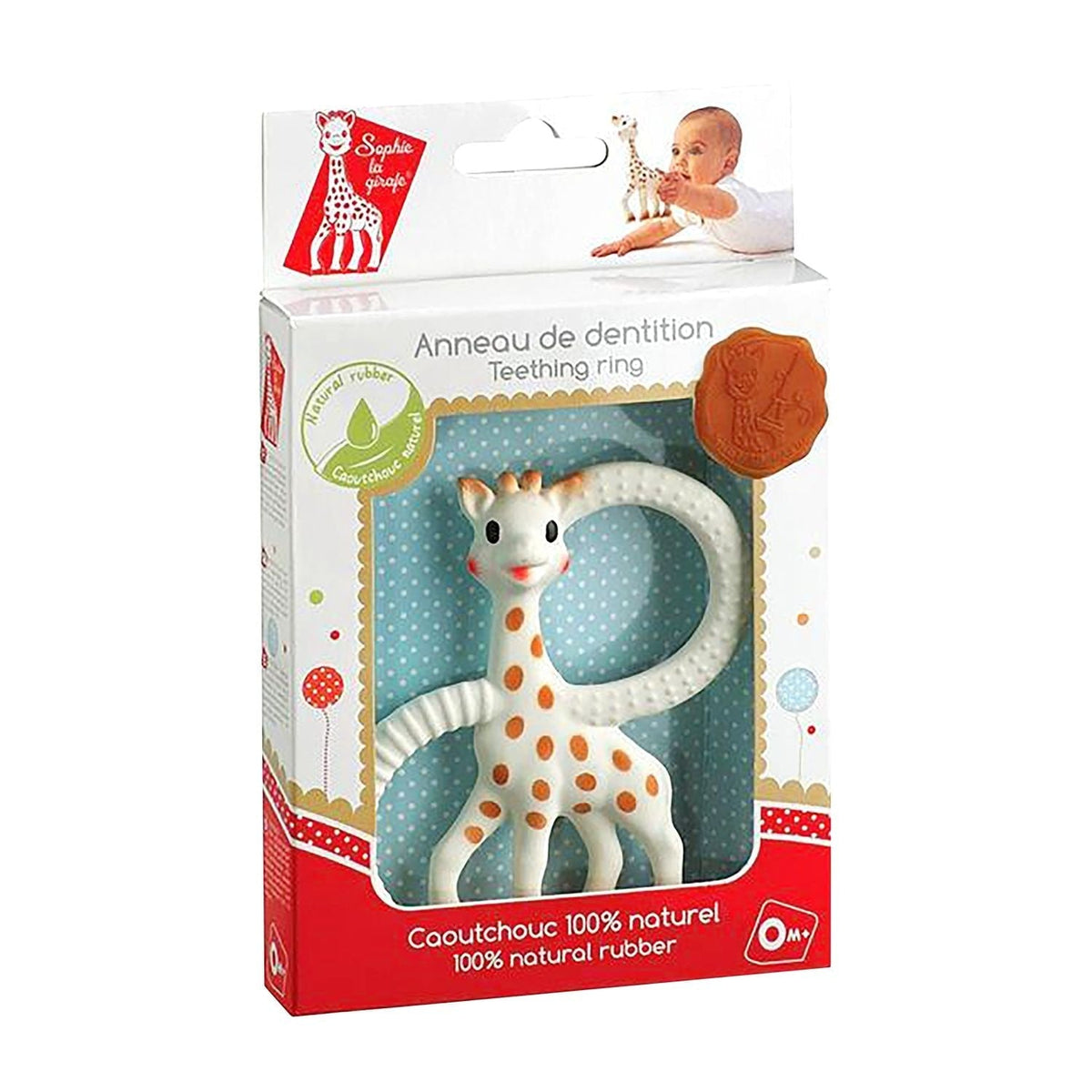 La Girafe Teether Ring Toy for Babies, Ages 0-3m V9I7 - product image 1