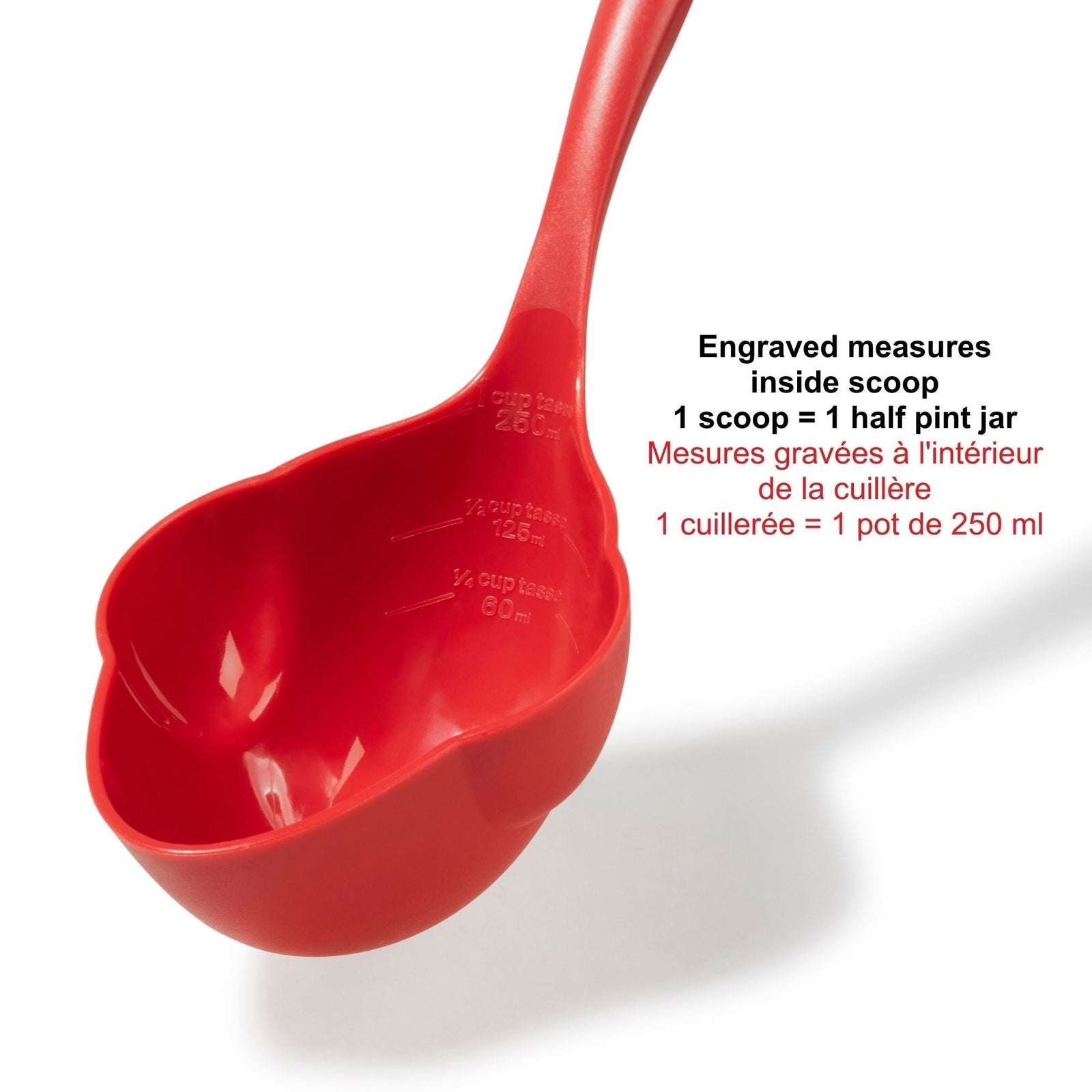 Half Pint Dishwasher Safe Canning Ladle, Red Z2O3 - product image 3