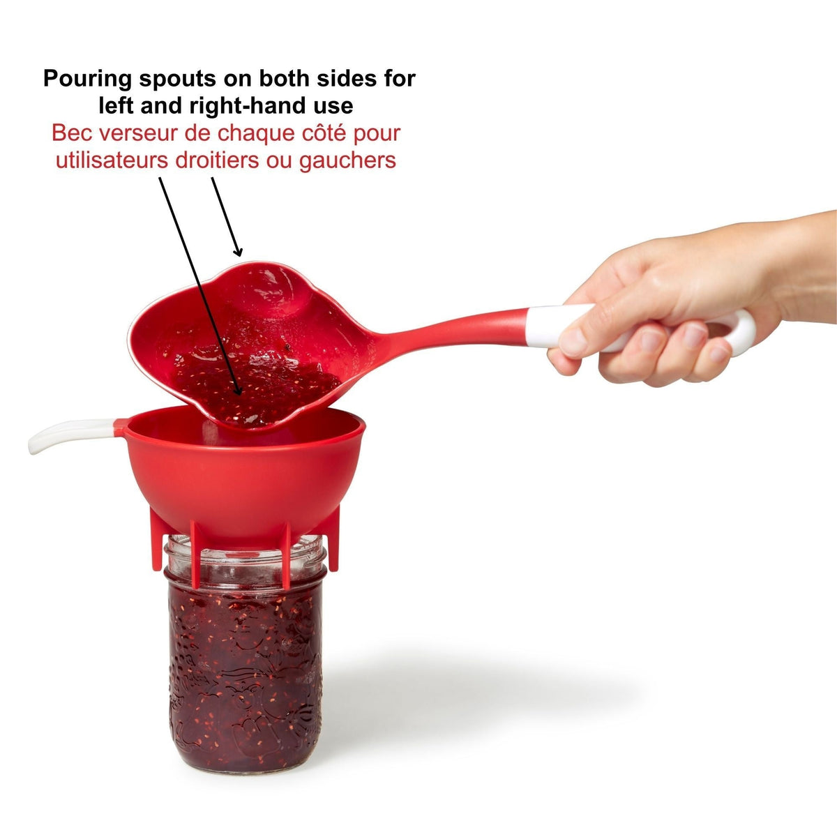 Half Pint Dishwasher Safe Canning Ladle, Red Z2O3 - product image 4