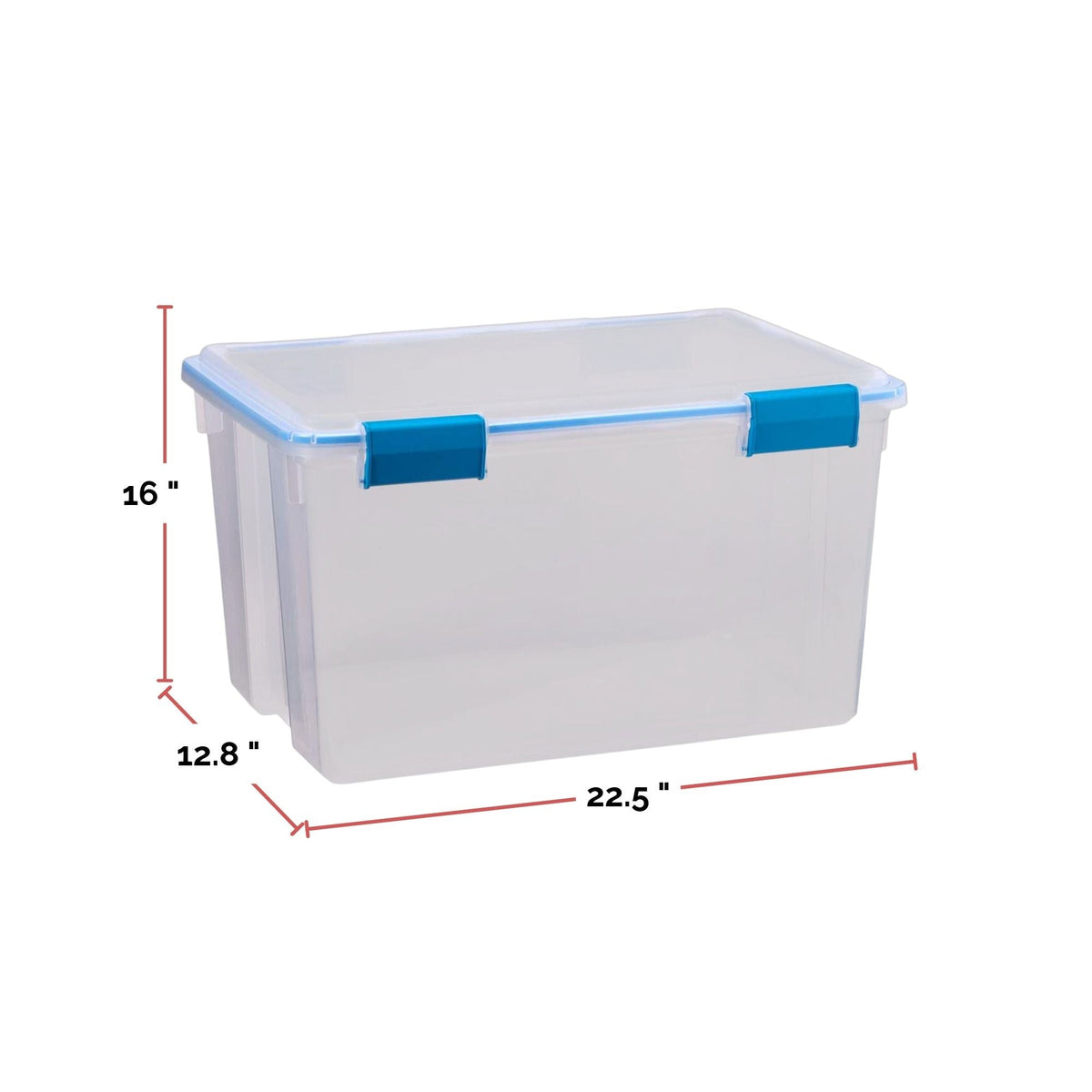 Clear Storage Box with Gasketed Lid, 51-L I2S2 - product image 4