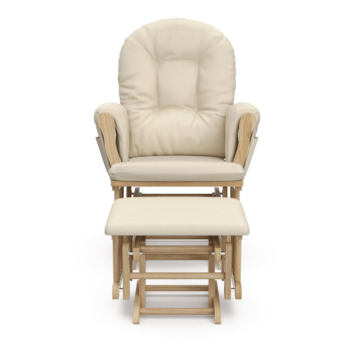 Hoop Glider and Ottoman, Natural/Beige Z2S6 - product image 1