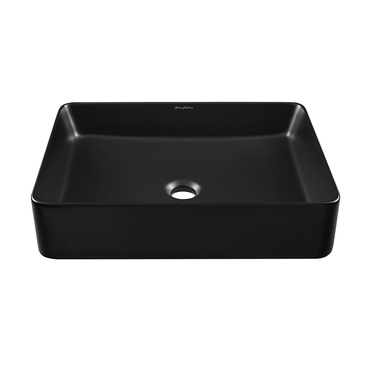 Concorde Rectangle Ceramic Vessel Sink, Matte Black L2Z1 - product image 2