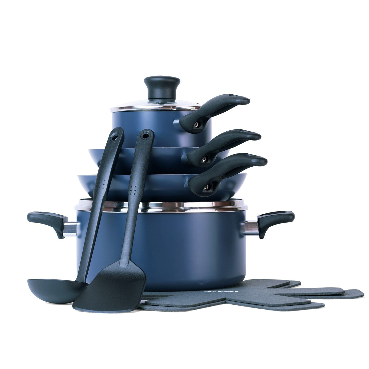 Viva Aluminum Non-Stick Cookware Set, Blue, 10-pc G6R5 - product image 3