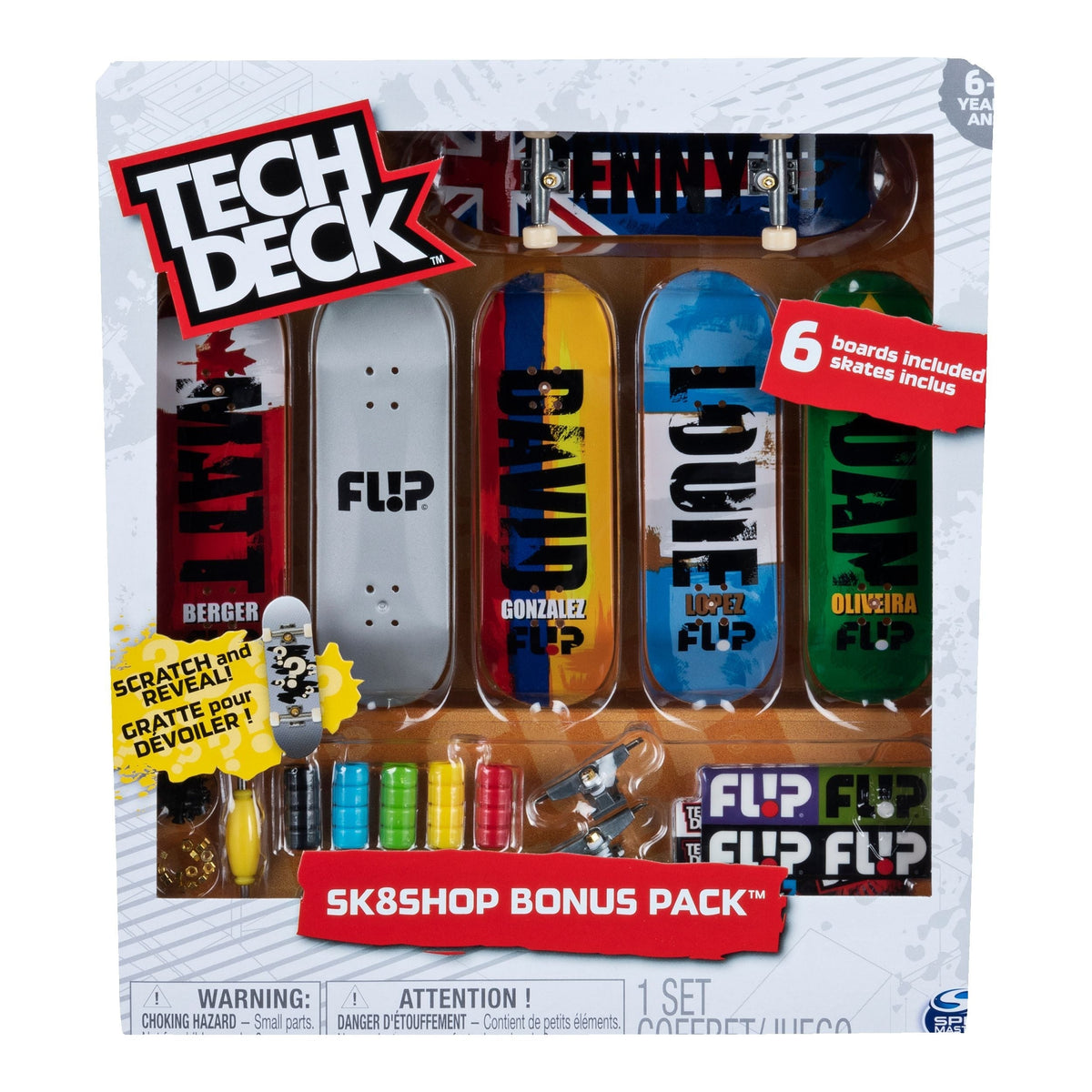 Deck Sk8shop Finberboard Bonus Pack, Ages 6+, 6-pk V6C3 - product image 7