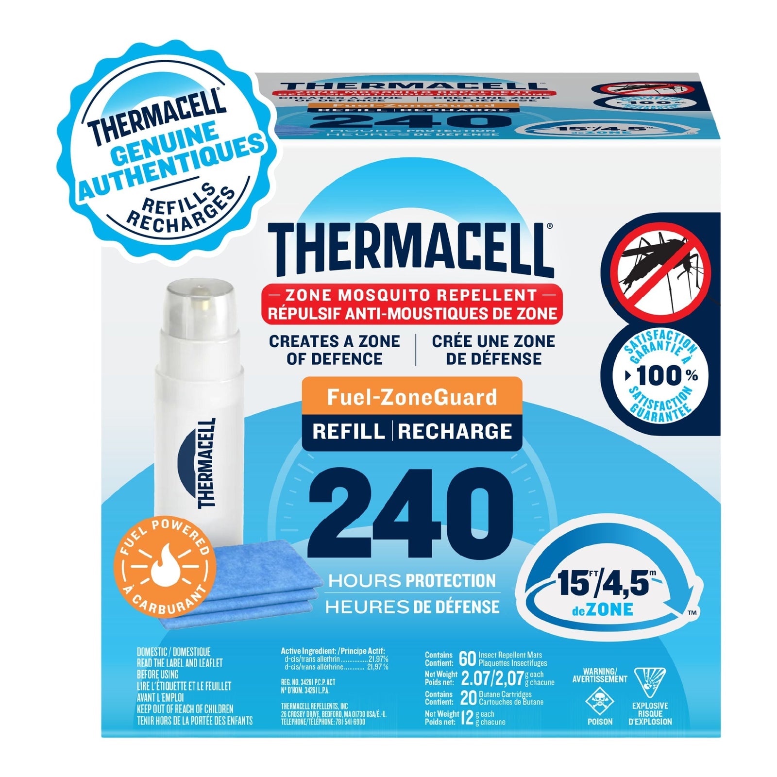Mosquito Repellent Refill Bulk Pack, 240 Hours H9U4 - product image 3