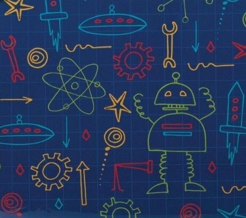 Kids Standard Insulated Soft Reusable Lunch Bag, Robot Doodles U3F5 - product image 1