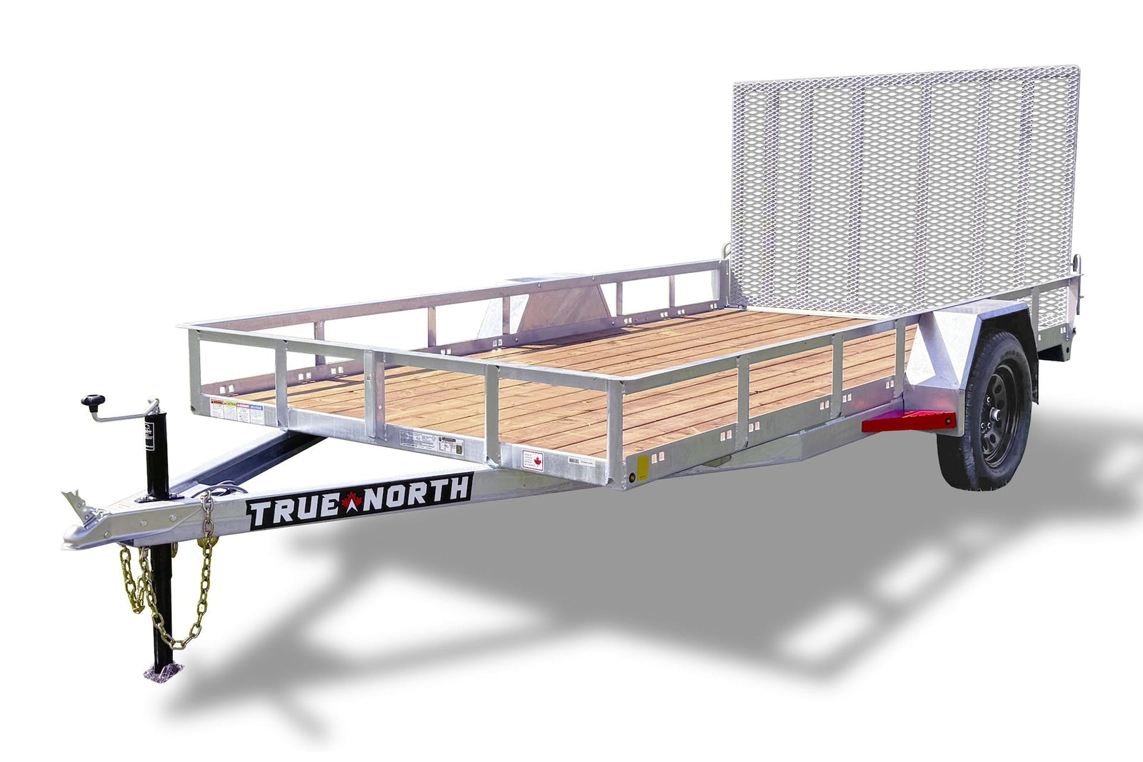 77-in x 12-ft Utility Trailer With Gate, Silver T8V4 - product image 1