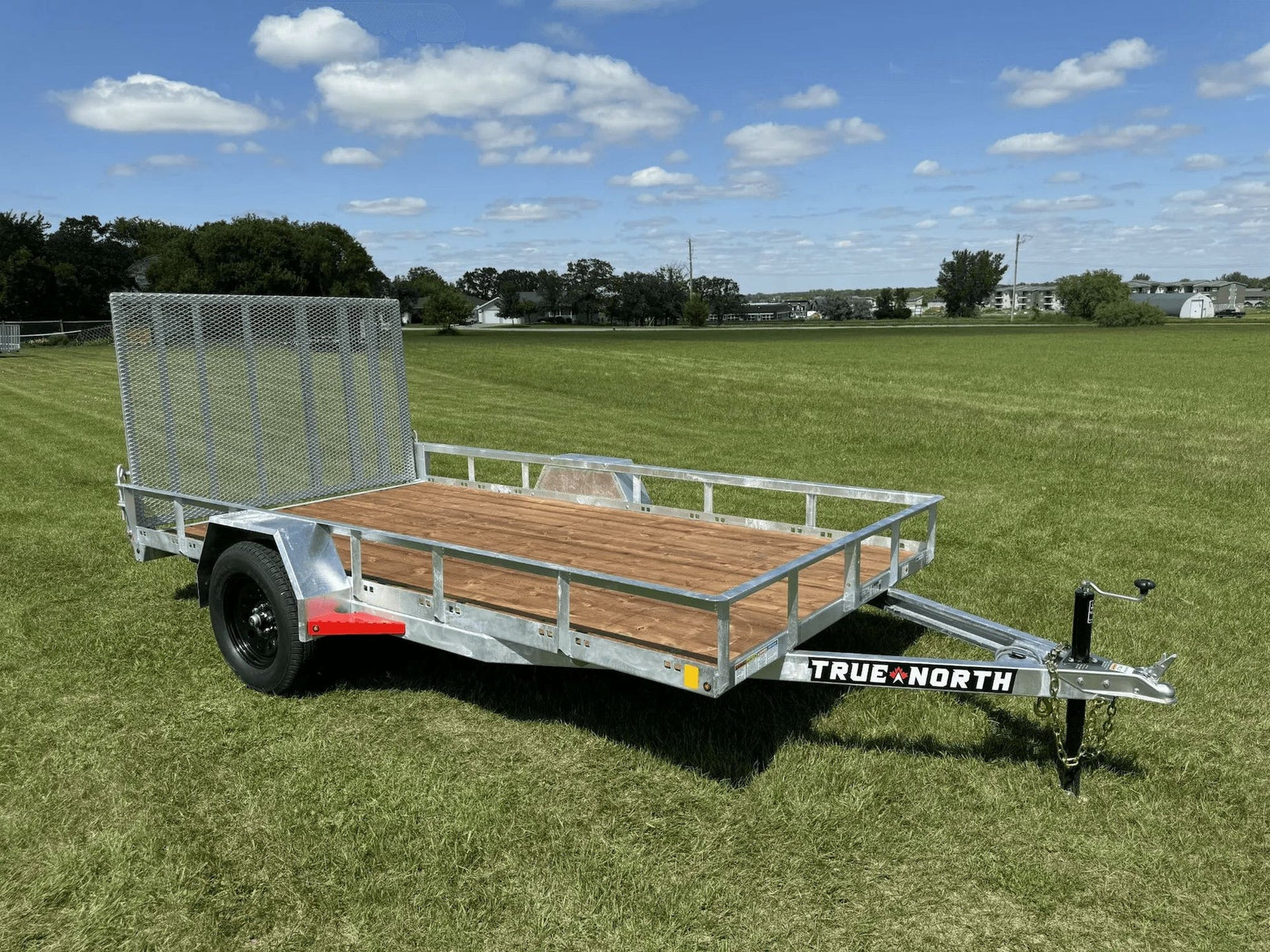 77-in x 12-ft Utility Trailer With Gate, Silver T8V4 - product image 2