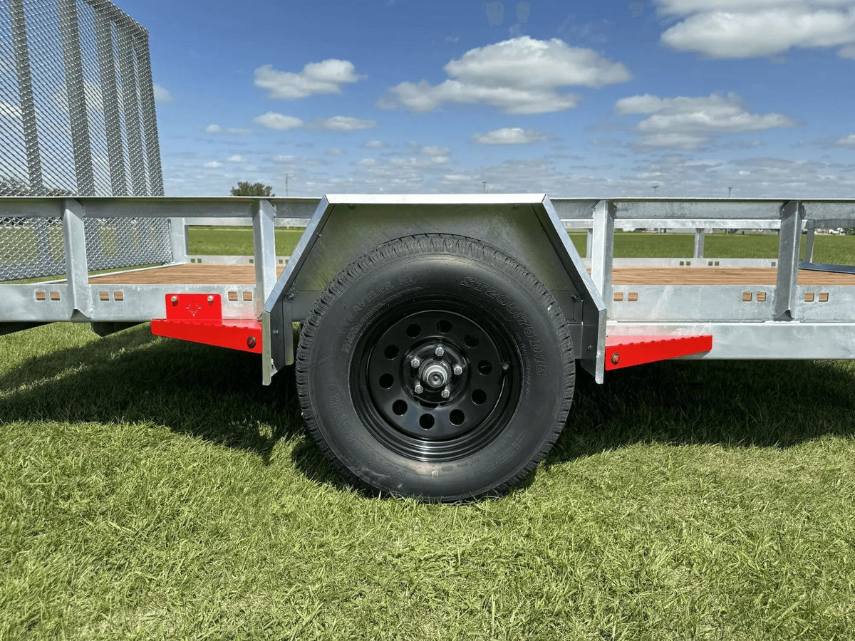 77-in x 12-ft Utility Trailer With Gate, Silver T8V4 - product image 5