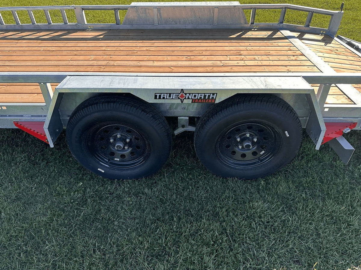 83-in x 16-ft Tandem Axle Utility Trailer, Galvanized Y3O3 - product image 1