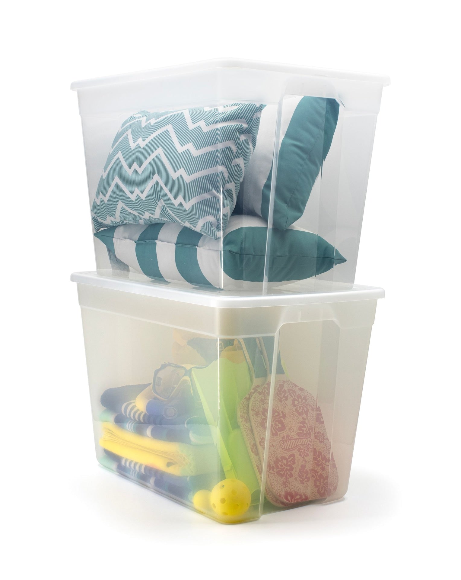 type A Clear Tote, 72-L, 2-pk Q6H9 - product image 4