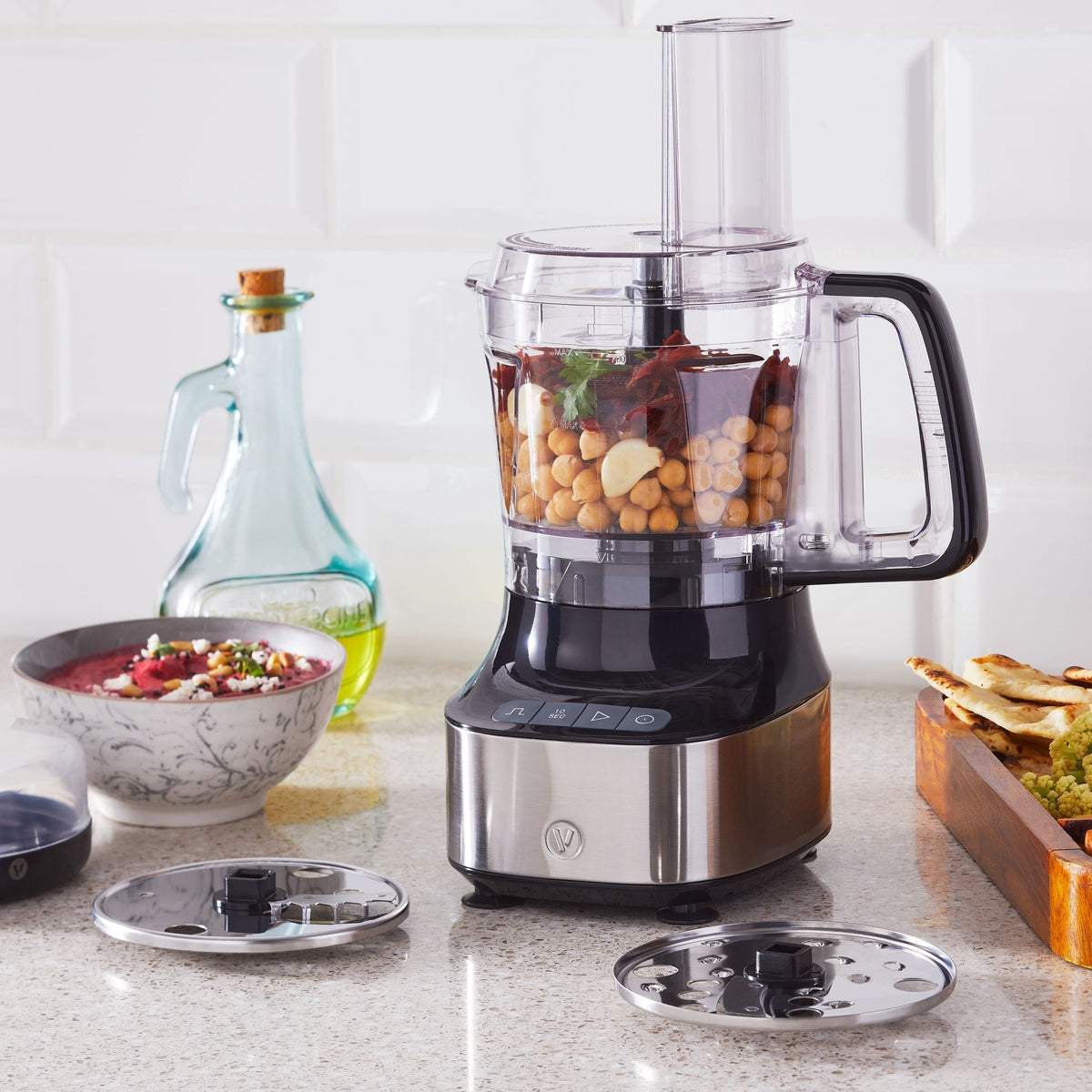 Compact 3-Cup Mini Food Chopper with Storage Case, Silver Z5S2 - product image 3