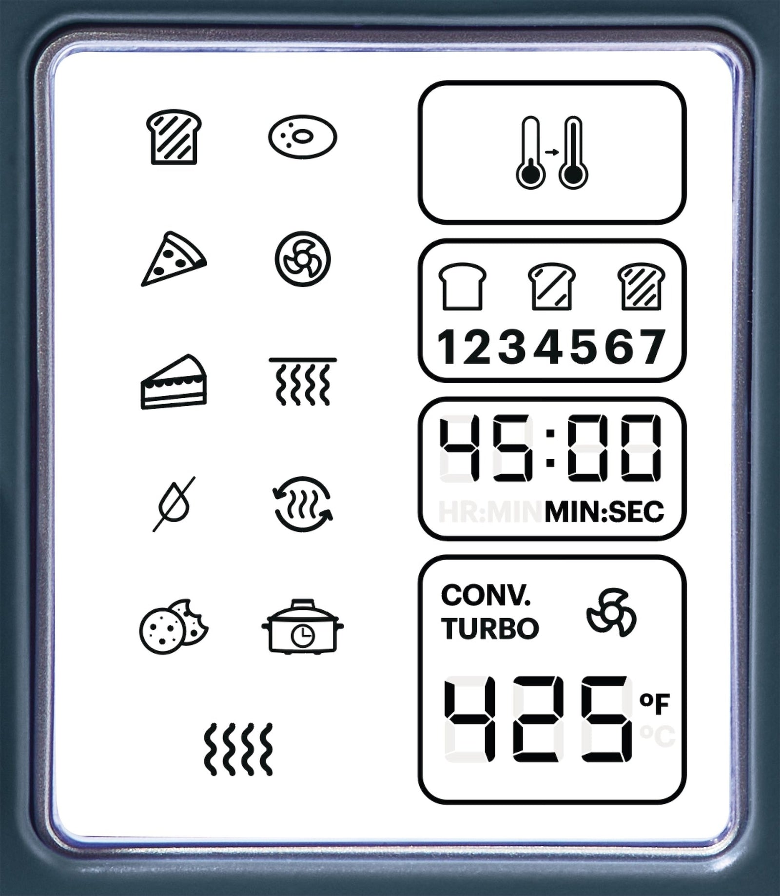 Digital Multi-Functional Air Fryer Toaster Oven with 11 Pre-Set Functions, Bluefin, 6-Slices G3C7 - product image 5