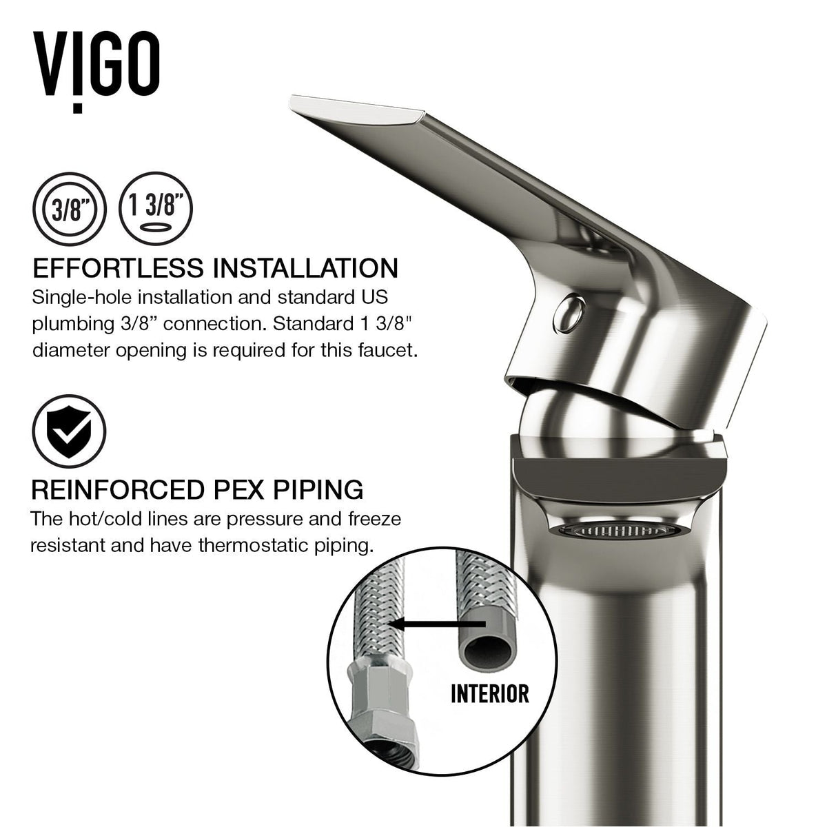 Davidson Single Handle Single Hole Bathroom Sink Faucet, WaterSense Certified, Brushed Nickel B4B7 - product image 8