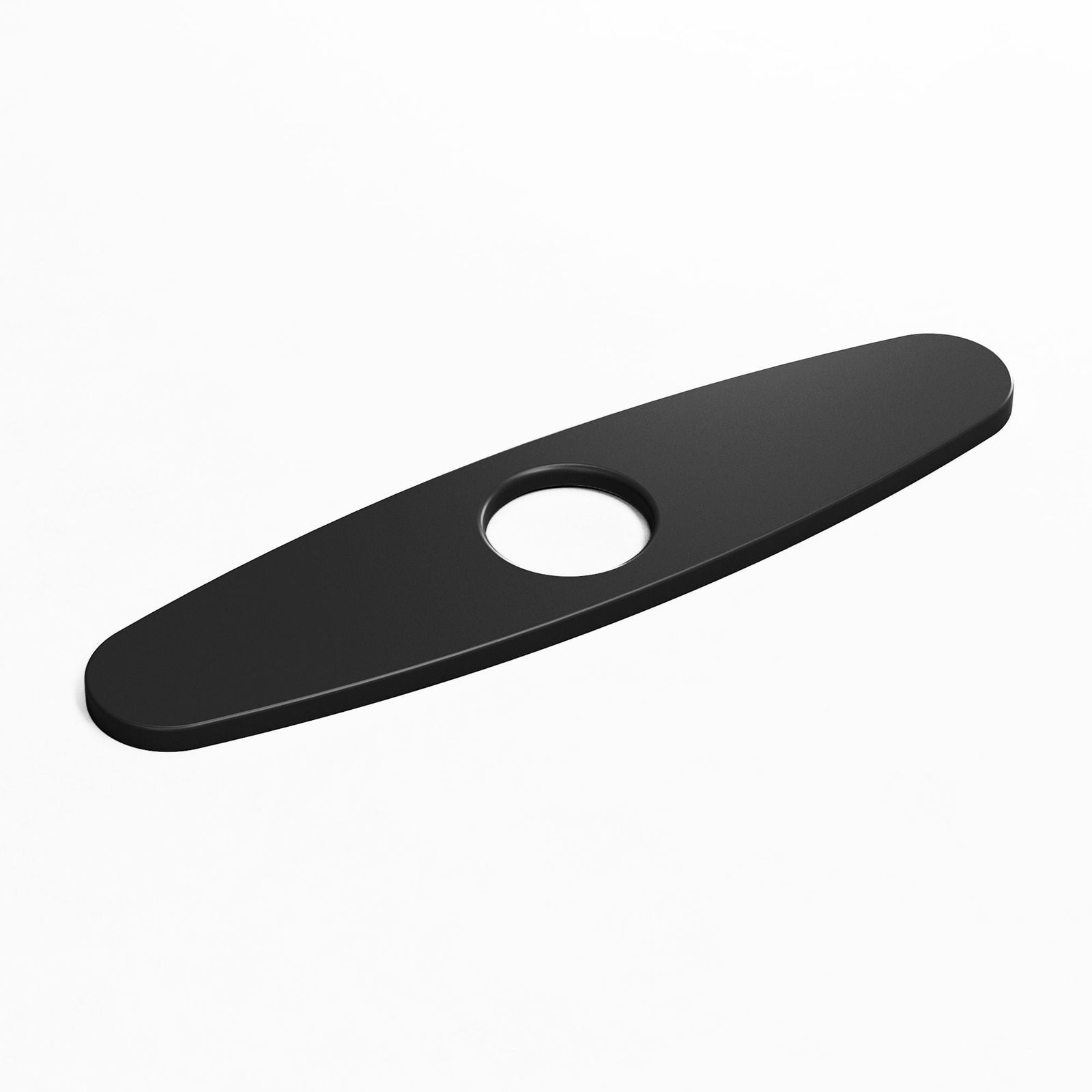 Kitchen Sink Faucet Hole Cover Deck Plate For 1 or 3 Hole, Matte Black, 10-in K1K4 - product image 1