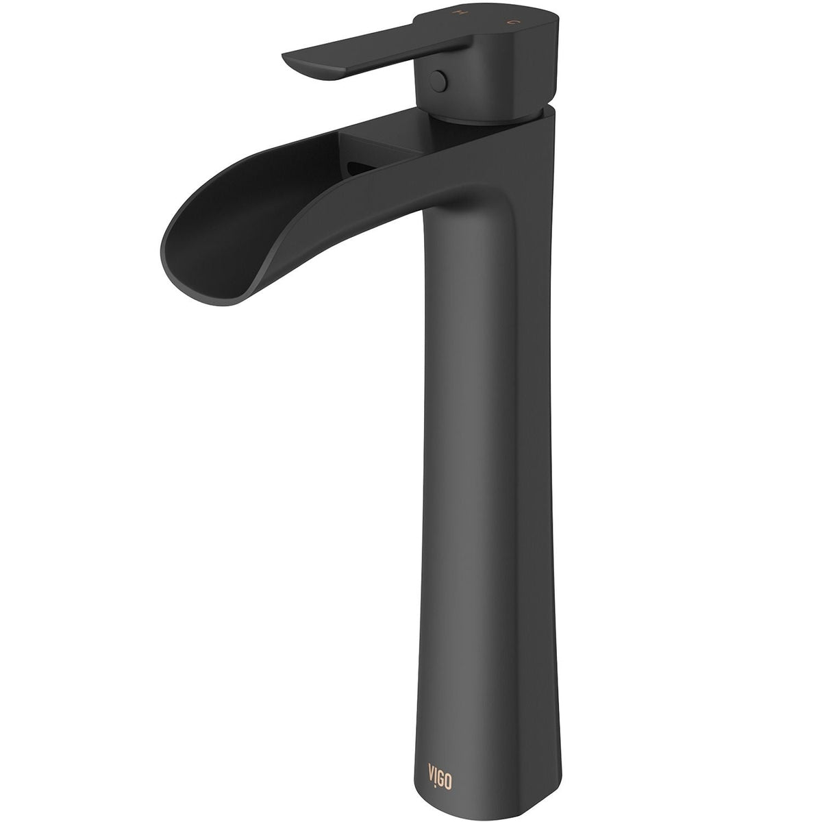 Niko Single Handle Single Hole Bathroom Sink Faucet, Matte Black S4K0 - product image 1