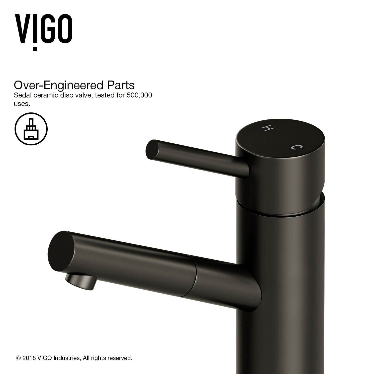 Noma Single Handle Single Hole Bathroom Sink Faucet, Matte Black I2U8 - product image 5