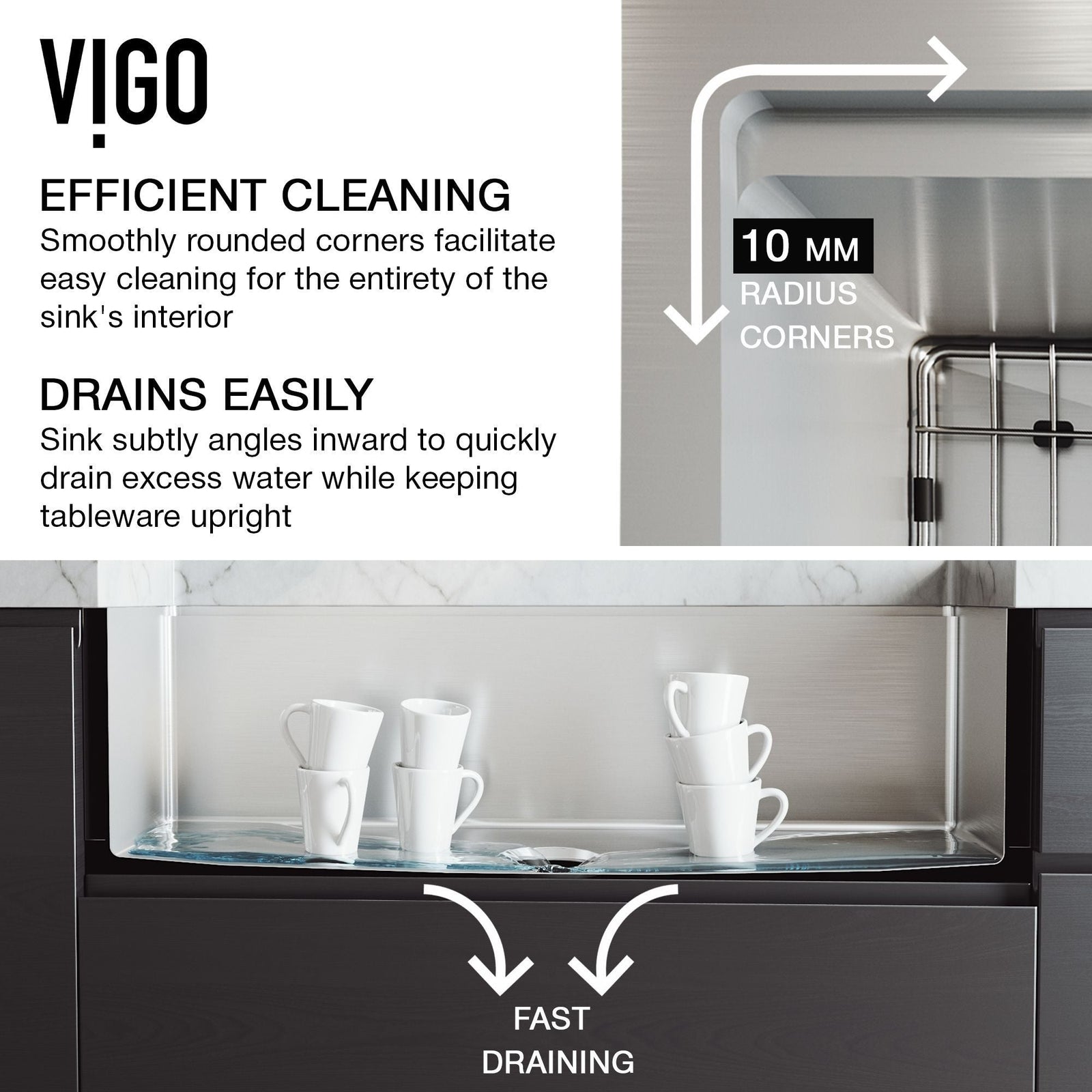 Oxford 1-Bowl Stainless Steel Apron Front Farmhouse Kitchen Sink with Accessories, 30-in C6M0 - product image 2
