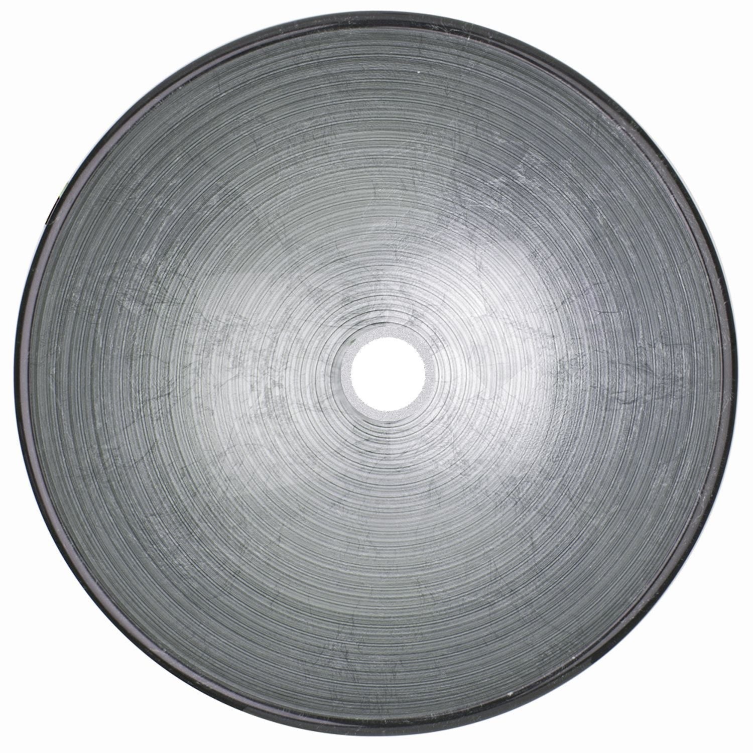 Simply Glass Round Vessel Bathroom Sink/Basin with Deep Bowl, Gray X9W3 - product image 2