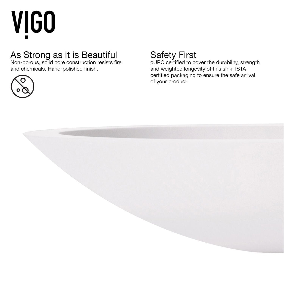 Wisteria White Bathroom Sink Set with Matte Black Olus Faucet D8Y6 - product image 5