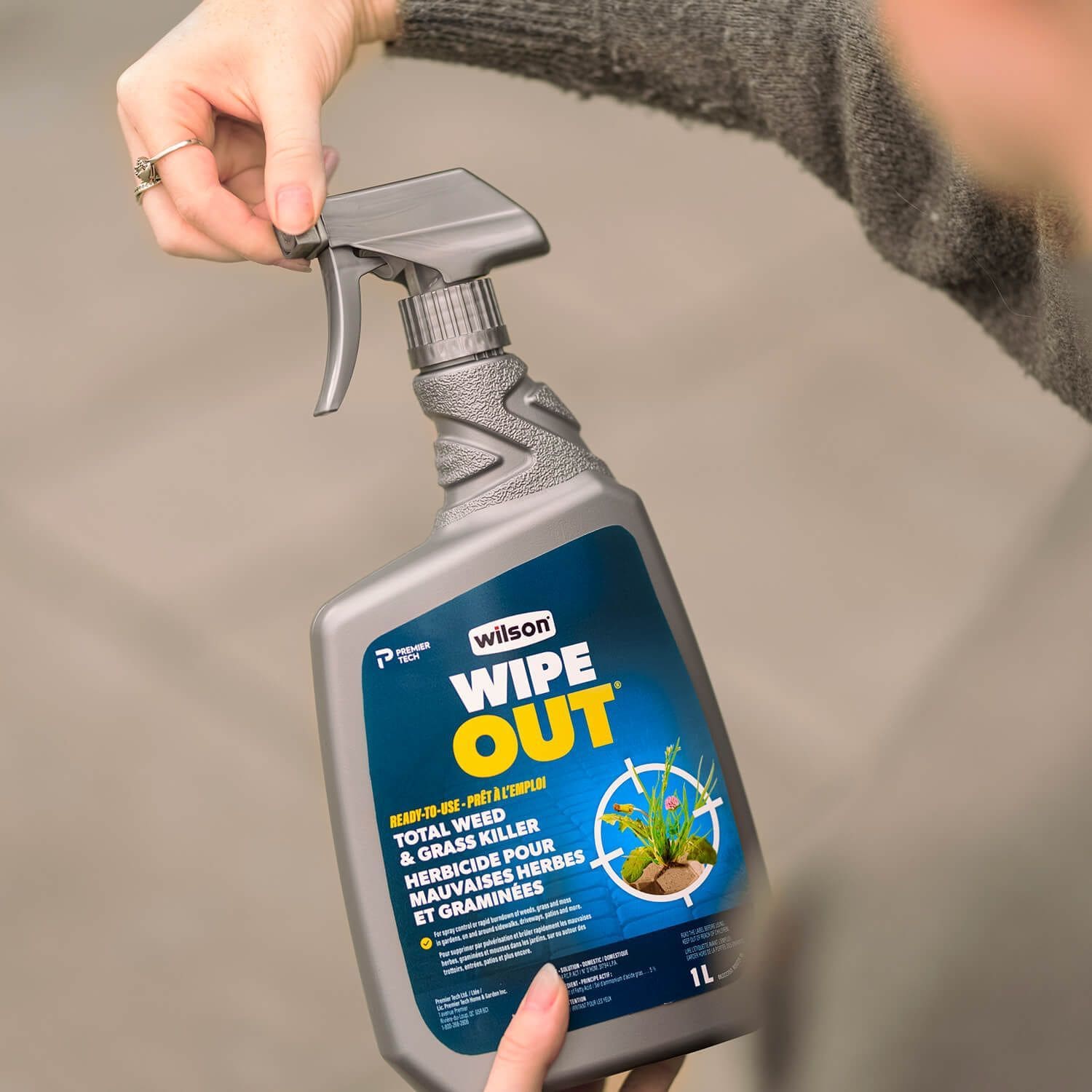 Wipe Out Ready-to-Use Total Weed & Grass Killer, Herbicide Sprayer, 1-L T1O3 - product image 6