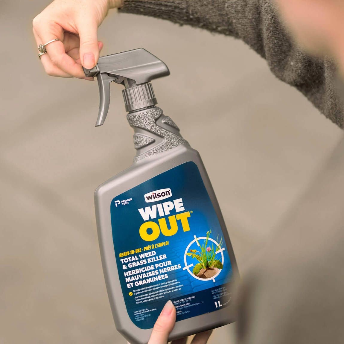 Wipe Out Ready-to-Use Total Weed & Grass Killer, Herbicide Sprayer, 1-L T1O3 - product image 8