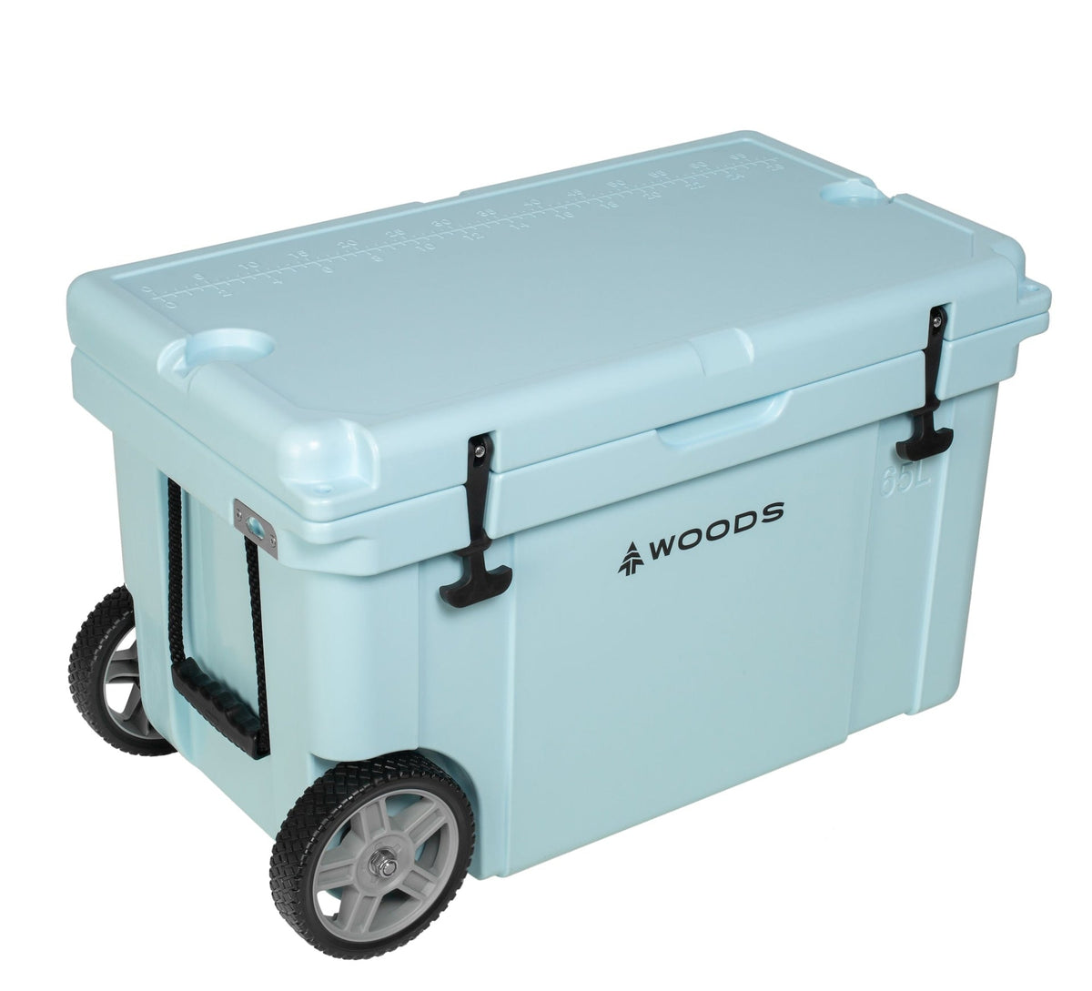 ARCTIC Wheeled Roto-Moulded Cooler with Handle, 65-L, Light Blue D7H1 - product image 1
