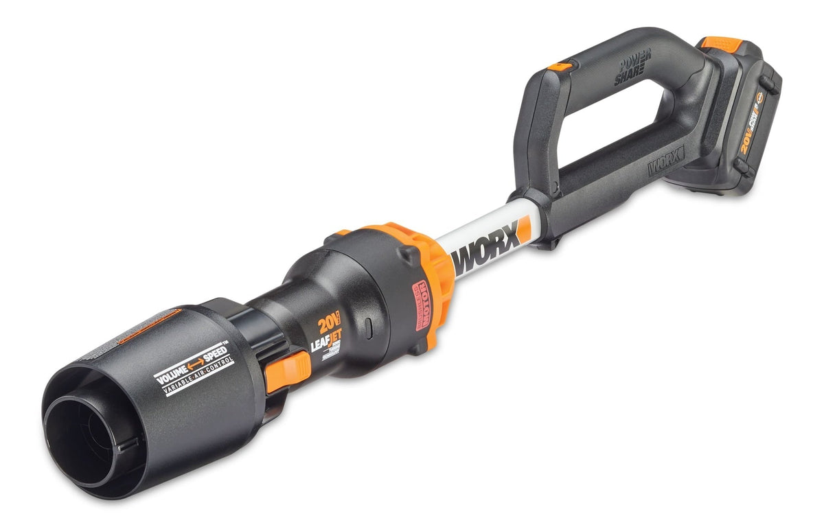 WG543 20V Power Share Cordless Leafjet Blower/Sweeper, 4Ah Battery Q4P9 - product image 1