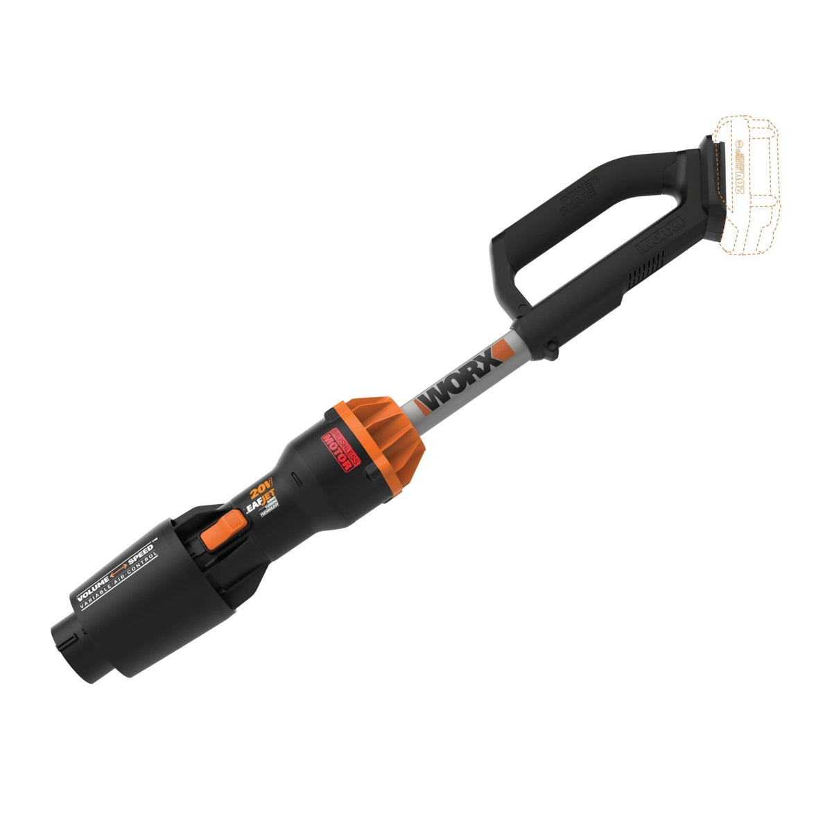 WG543.9 Nitro 20V Power Share Cordless LeafJet Blower with Brushless Motor, Tool Only V6P0 - product image 7