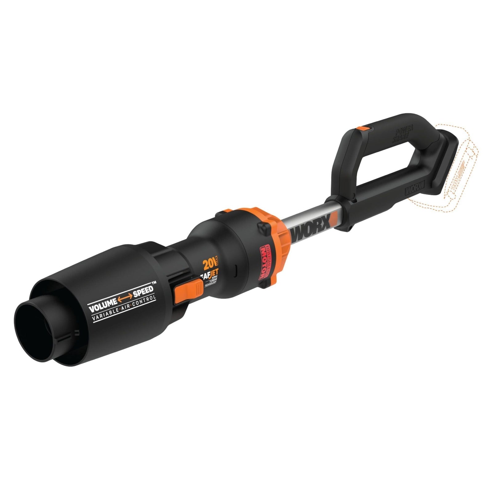WG543.9 Nitro 20V Power Share Cordless LeafJet Blower with Brushless Motor, Tool Only V6P0 - product image 8