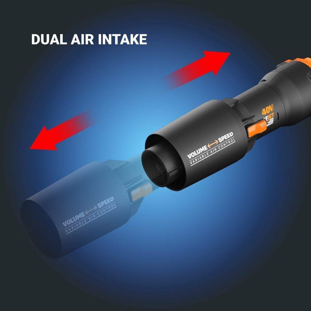 WG585.9 Nitro 40V Power Share LeafJet Cordless, Brushless Leaf Blower, Tool Only H6G6 - product image 4