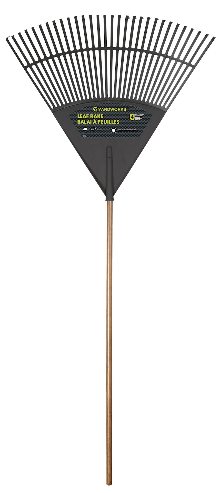 30-Tine Jumbo Leaf Rake with Hardwood Shaft, 30-in V3G7 - product image 2
