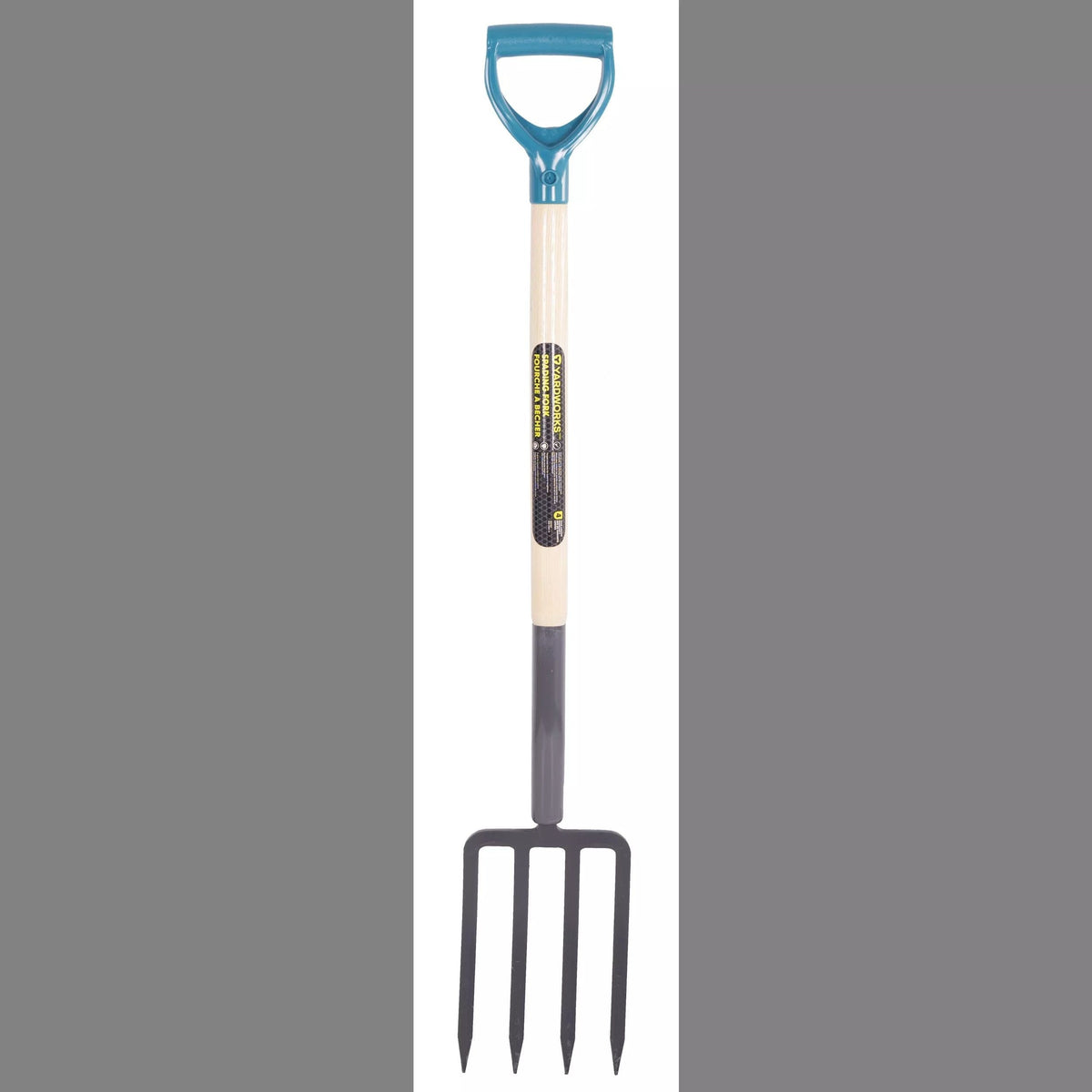 Tempered-Steel 4-Tine D-Grip Garden Fork, 30.5-in Wooden Shaft F1Q4 - product image 3