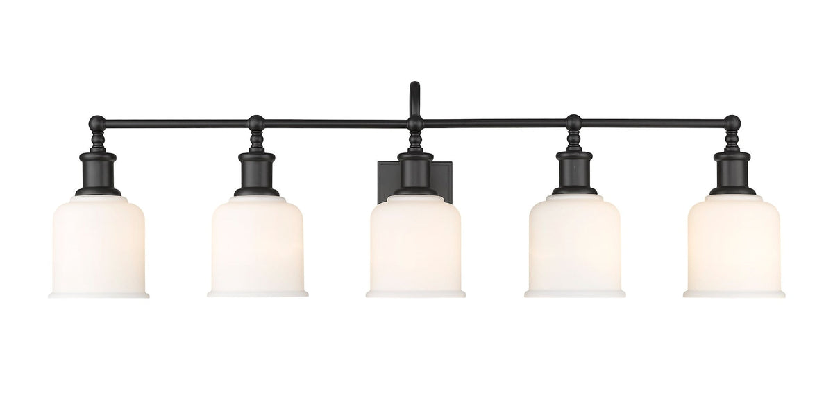 Bryant 5-Light Vanity Light, Black with Opal Shade U1N8 - product image 2