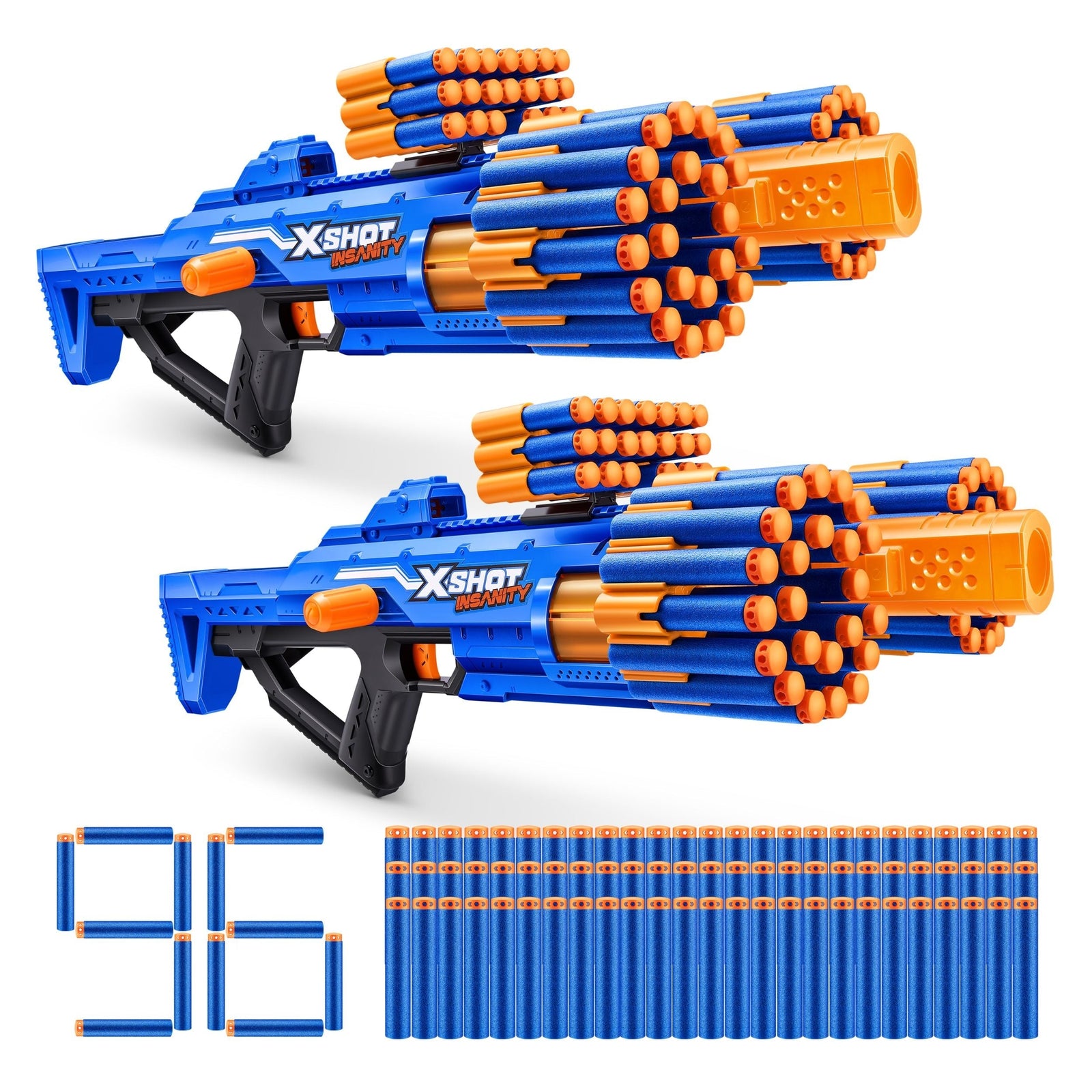 X-Shot Insanity-Series 1 Berzerko Dart Blaster with 96 Darts, 2-pk, Ages 8+ P1K2 - product image 8