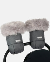 7AM Enfant Warmmuffs - Heather Grey Dark Faux Fur D6Y0 - product image 1