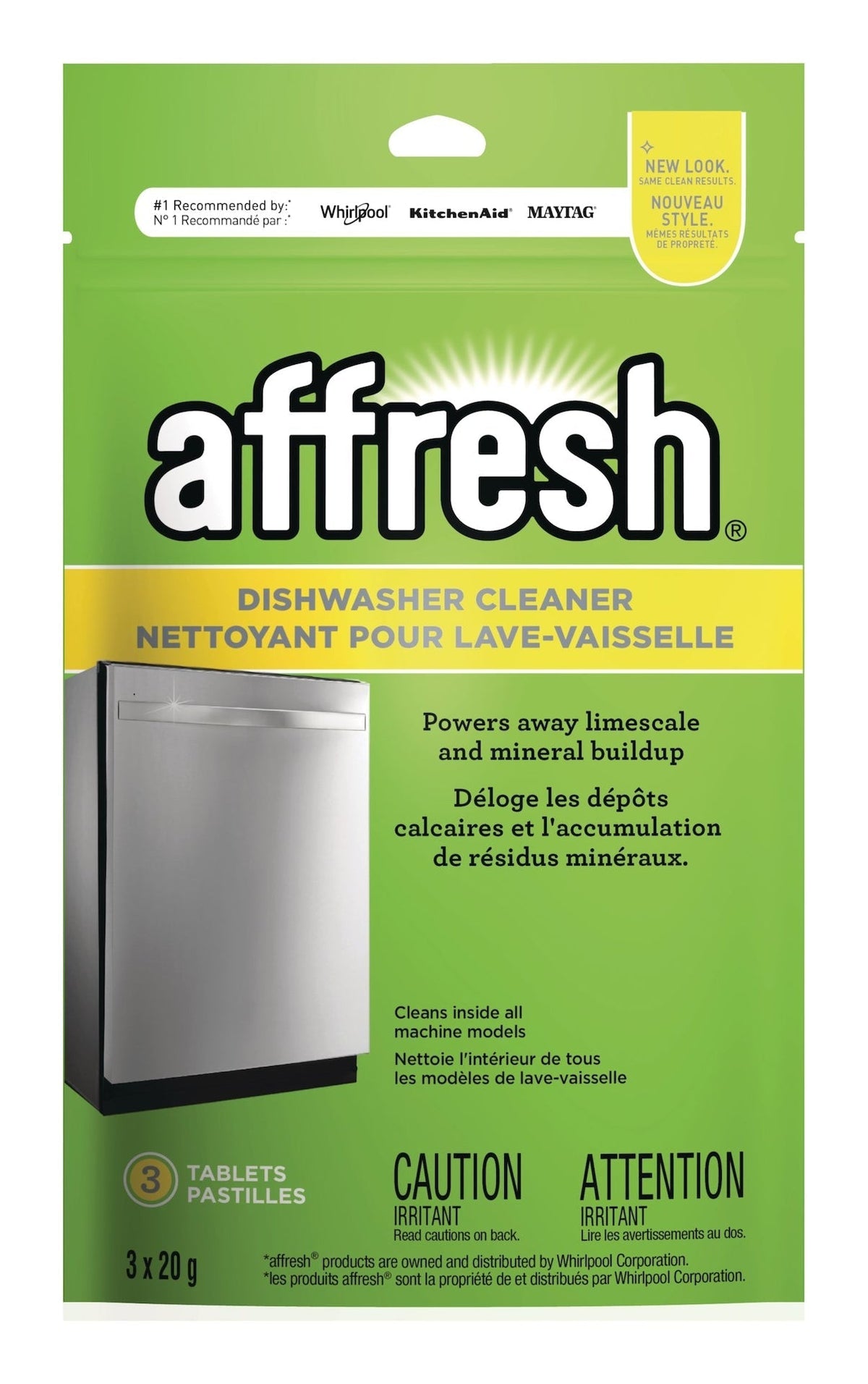 Dishwasher Cleaner Tabs, Fresh Scent, 20-g, 3-pk B3O5 - product image 1