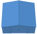 Classic 14x12-ft Blue Grey Corrosion-Resistant Steel Shed N1B5 - product image 3