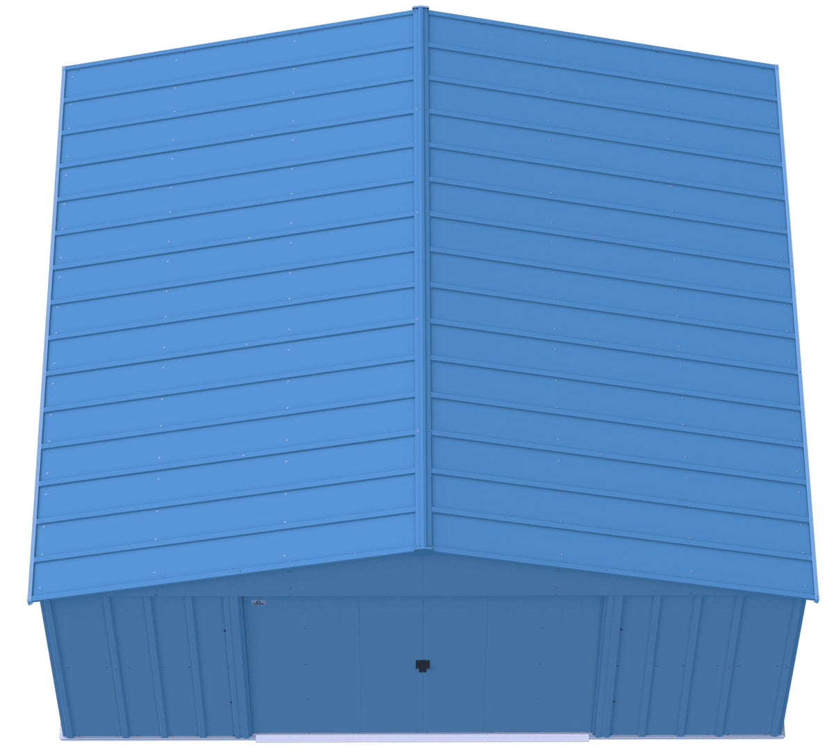 Classic 14x12-ft Blue Grey Corrosion-Resistant Steel Shed N1B5 - product image 3