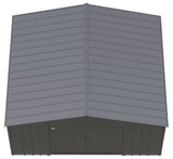 Classic 14x12-ft Charcoal Lockable Metal Shed U2D7 - product image 4