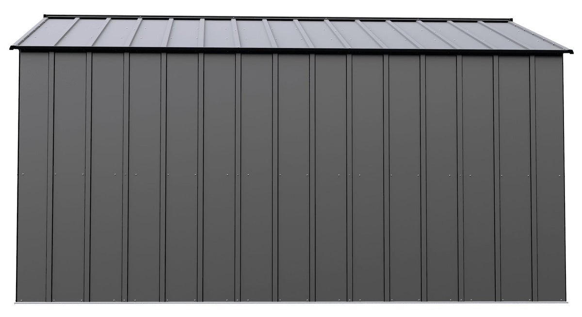 Classic 14x12-ft Charcoal Lockable Metal Shed U2D7 - product image 5
