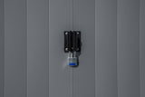 Classic 14x12-ft Charcoal Lockable Metal Shed U2D7 - product image 8