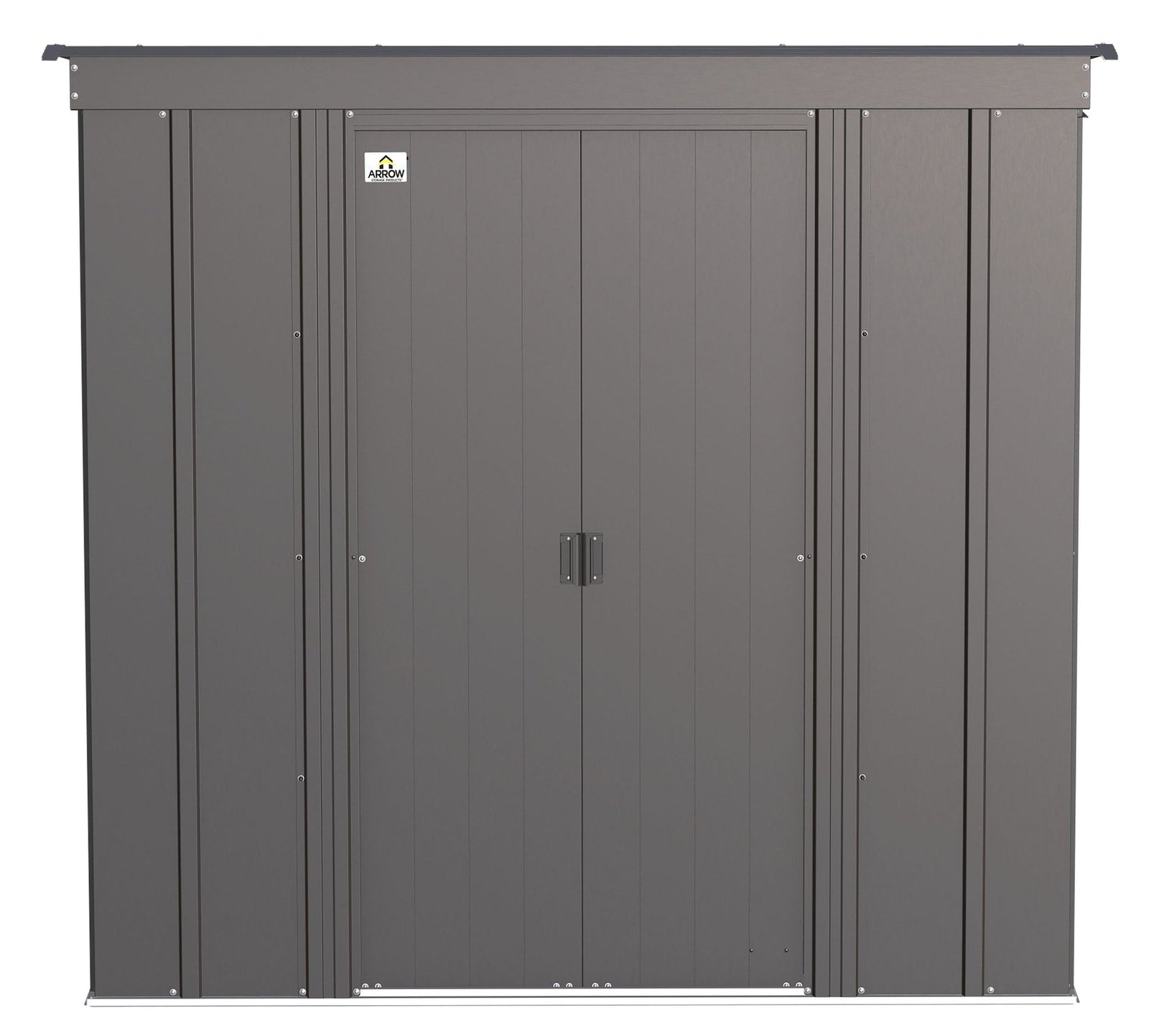 Classic Galvanized Steel Storage Shed, Charcoal, 6-ft x 4-ft E7F7 - product image 3