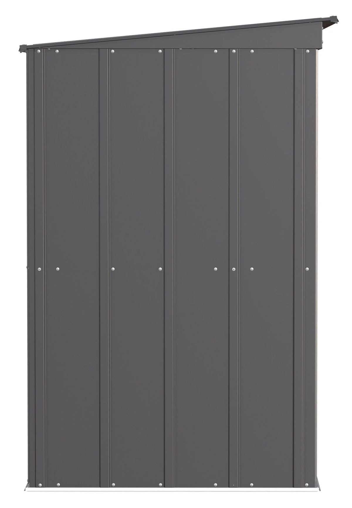 Classic Galvanized Steel Storage Shed, Charcoal, 6-ft x 4-ft E7F7 - product image 4